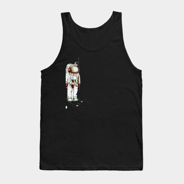 The SpaceMan who wanted the moon Tank Top by Lucatero_